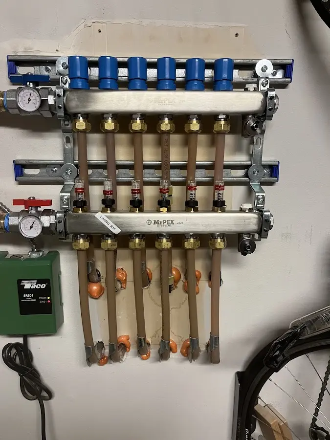 Plumber performing Gas Leak Detection at a residential property in Galway